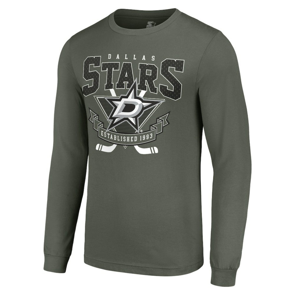 Dallas Stars Starter Team Logo Graphic Long Sleeve T-Shirt - Olive - NHL 201591871