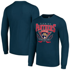 Florida Panthers Starter Team Logo Graphic Long Sleeve T-Shirt - Navy - NHL 201591874