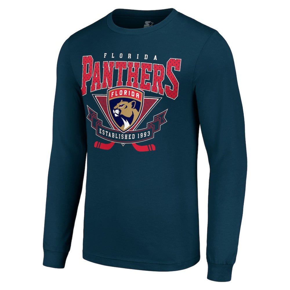 Florida Panthers Starter Team Logo Graphic Long Sleeve T-Shirt - Navy - NHL 201591874