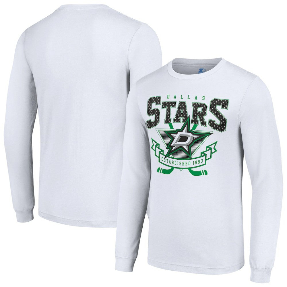 Dallas Stars Starter Team Logo Graphic Long Sleeve T-Shirt - White - NHL 201591879