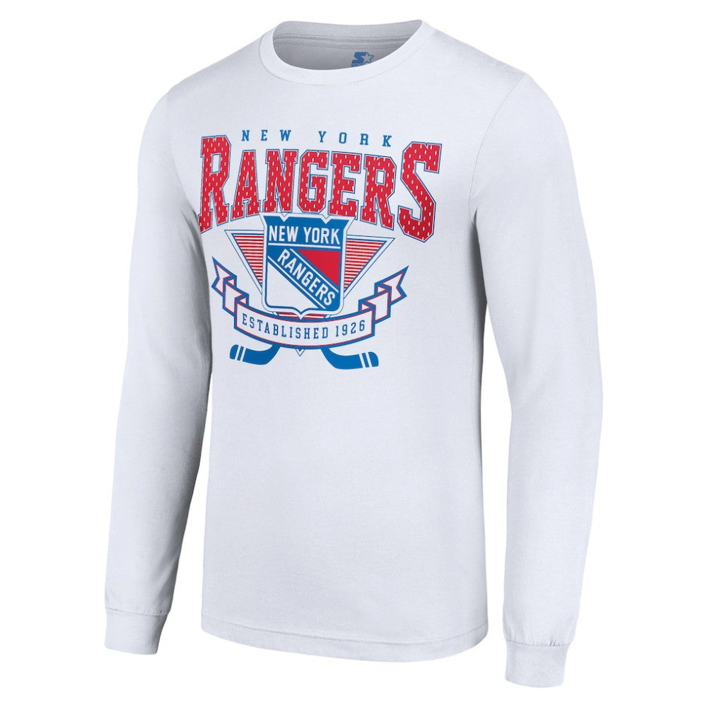 New York Rangers Starter Team Logo Graphic Long Sleeve T-Shirt - White - NHL 201591881