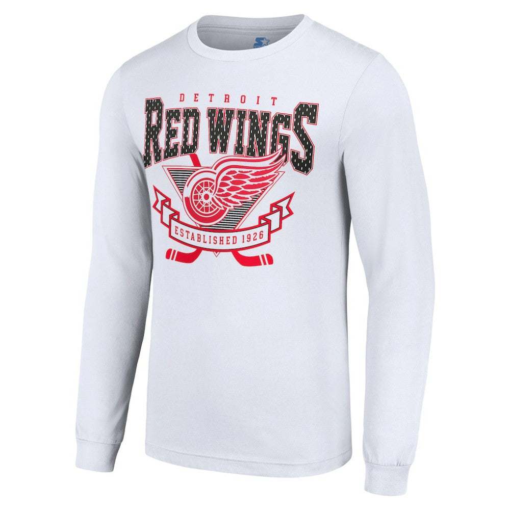 Detroit Red Wings Starter Team Logo Graphic Long Sleeve T-Shirt - White - NHL 201591882