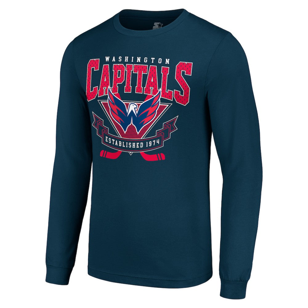 Washington Capitals Starter Team Logo Graphic Long Sleeve T-Shirt - Navy - NHL 201591888
