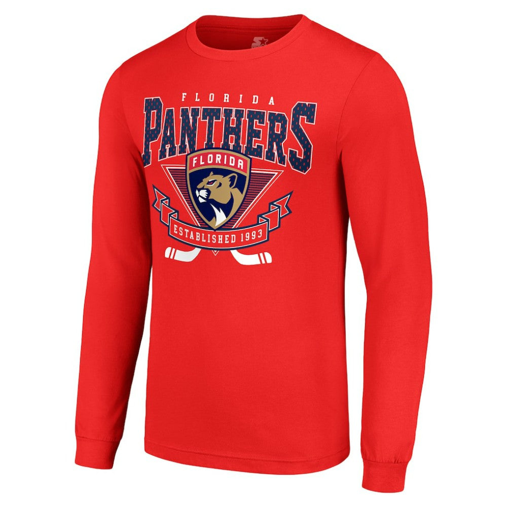 Florida Panthers Starter Team Logo Graphic Long Sleeve T-Shirt - Red - NHL 201591896