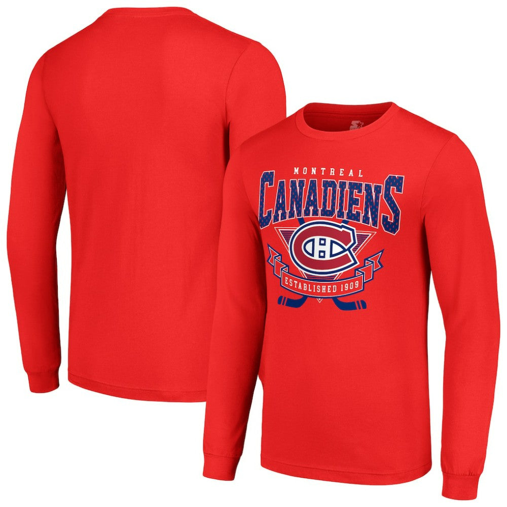Montreal Canadiens Starter Team Logo Graphic Long Sleeve T-Shirt - Red - NHL 201591897