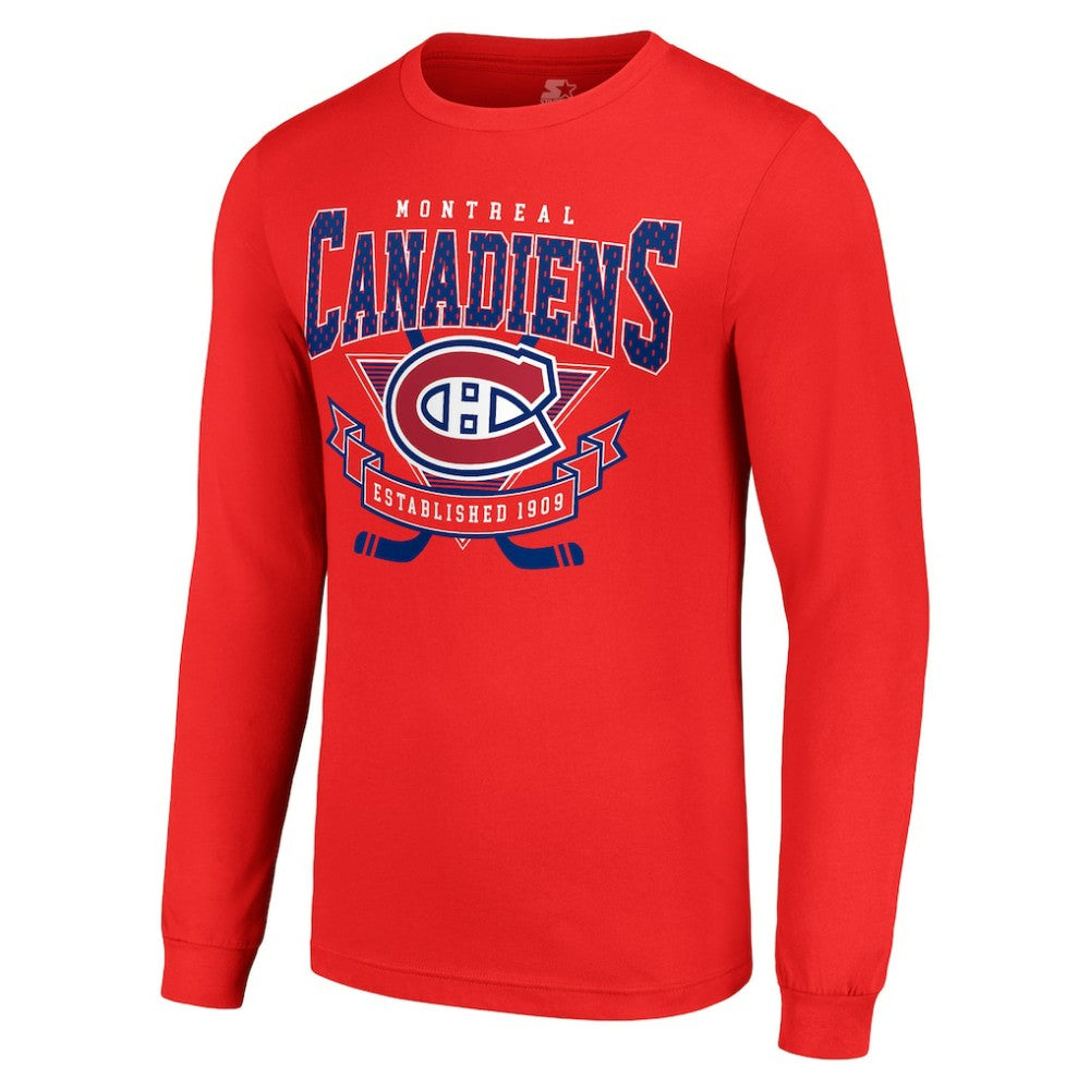 Montreal Canadiens Starter Team Logo Graphic Long Sleeve T-Shirt - Red - NHL 201591897