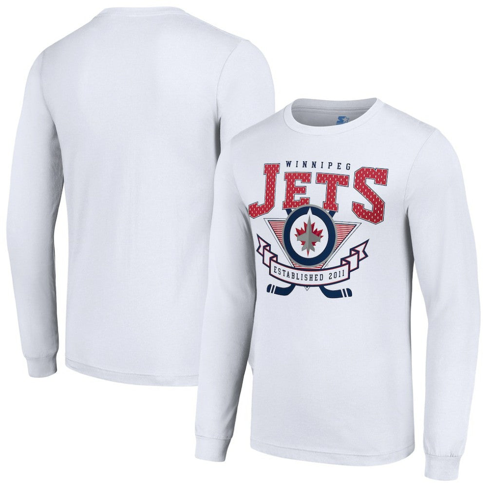 Winnipeg Jets Starter Team Logo Graphic Long Sleeve T-Shirt - White - NHL 201591900