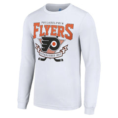 Philadelphia Flyers Starter Team Logo Graphic Long Sleeve T-Shirt - White - NHL 201591901