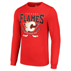 Calgary Flames Starter Team Logo Graphic Long Sleeve T-Shirt - Red - NHL 201591903