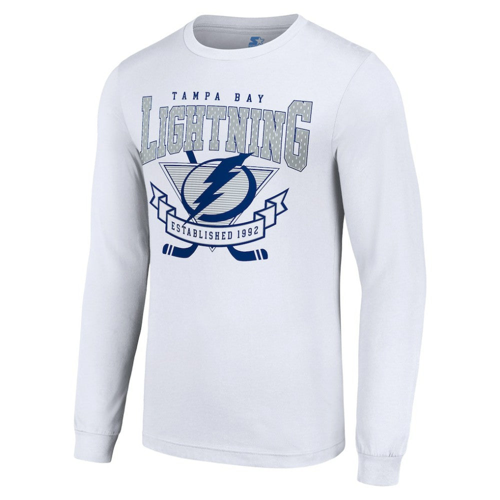 Tampa Bay Lightning Starter Team Logo Graphic Long Sleeve T-Shirt - White - NHL 201591904