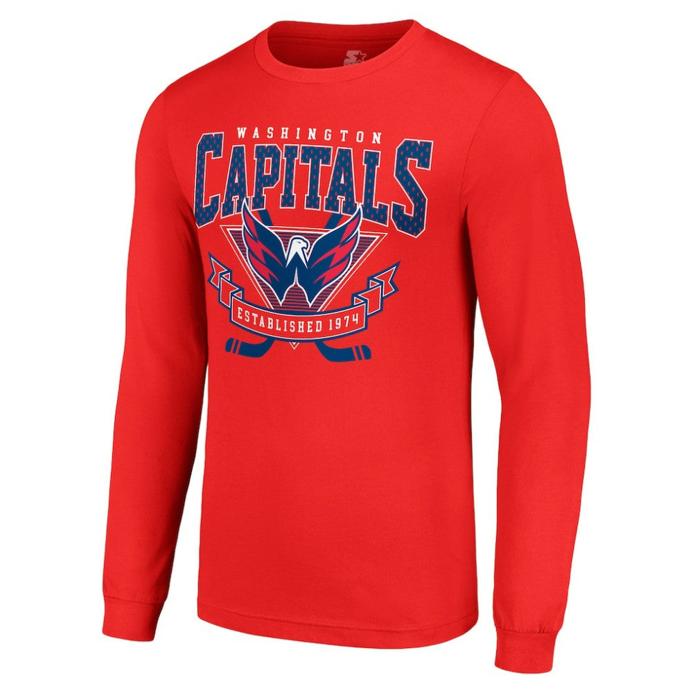 Washington Capitals Starter Team Logo Graphic Long Sleeve T-Shirt - Red - NHL 201591916