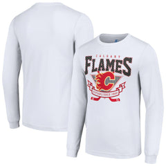 Calgary Flames Starter Team Logo Graphic Long Sleeve T-Shirt - White - NHL 201591919