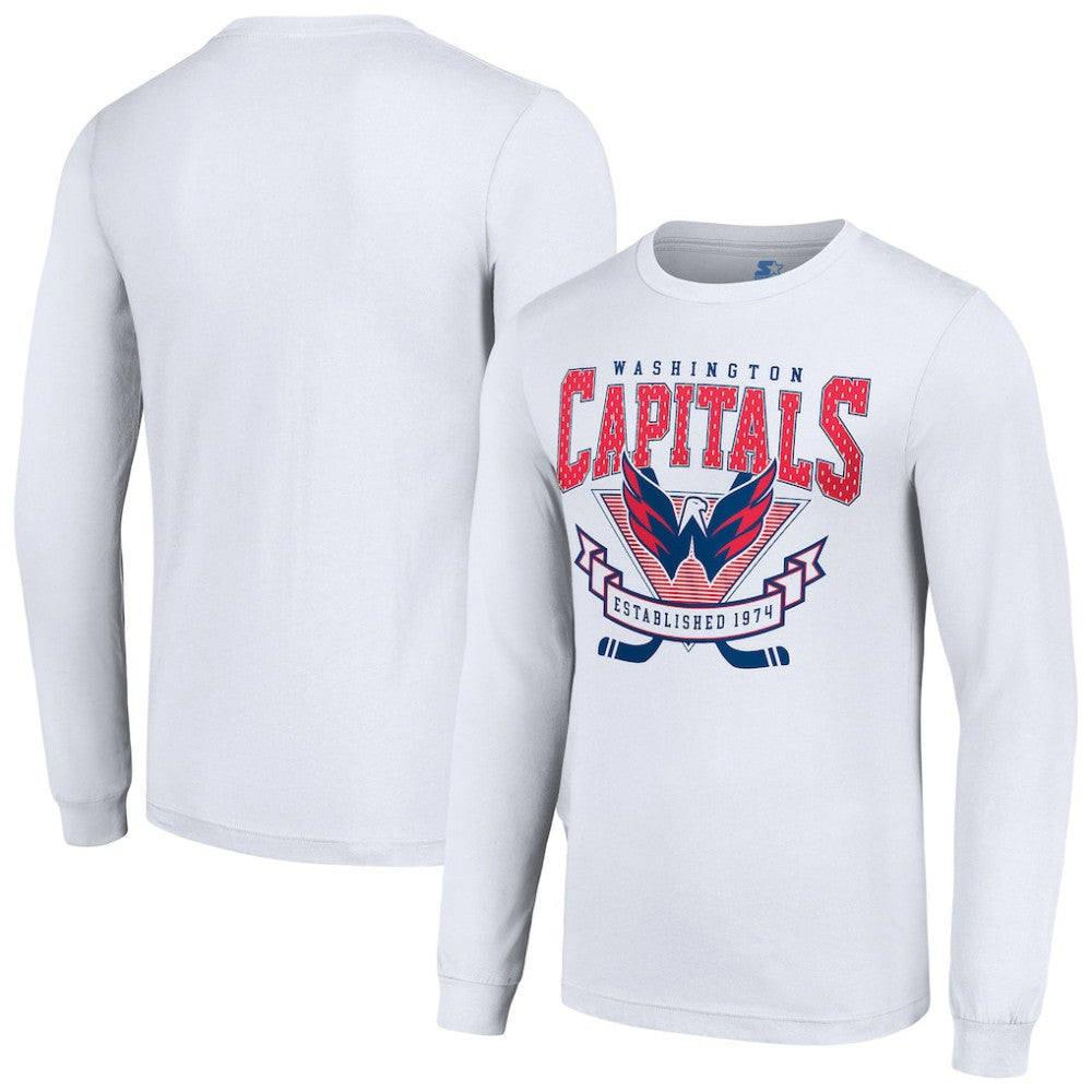 Washington Capitals Starter Team Logo Graphic Long Sleeve T-Shirt - White - NHL 201591920