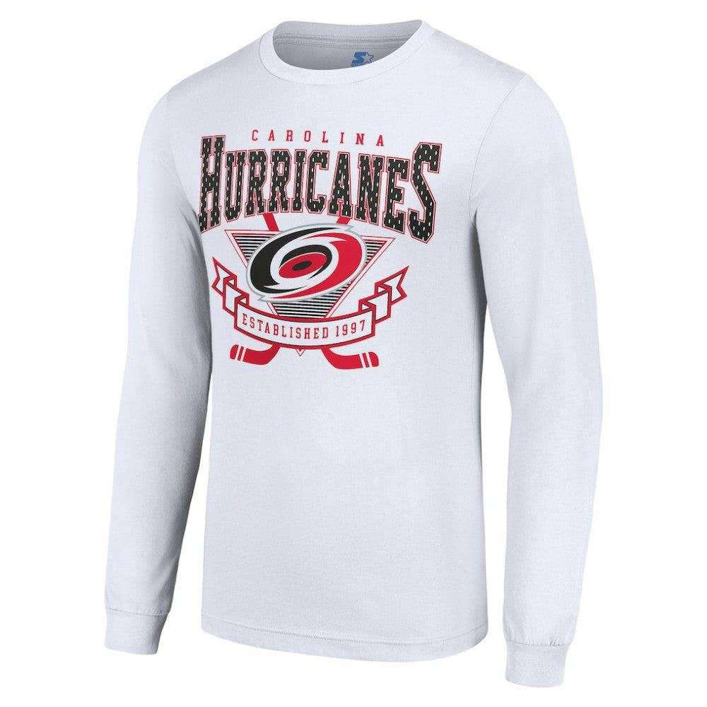 Carolina Hurricanes Starter Team Logo Graphic Long Sleeve T-Shirt - White - NHL 201591921