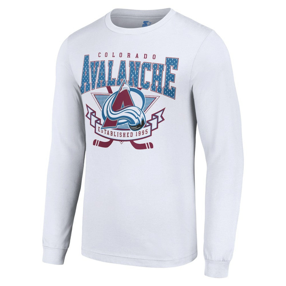 Colorado Avalanche Starter Team Logo Graphic Long Sleeve T-Shirt - White - NHL 201591923