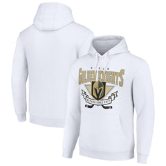 Vegas Golden Knights Starter Team Logo Graphic Fleece Tri-Blend Pullover Hoodie - White - NHL 201591929