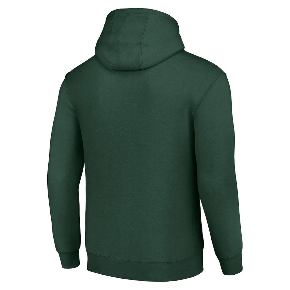 Minnesota Wild Starter Team Logo Graphic Fleece Tri-Blend Pullover Hoodie - Olive - NHL 201591946
