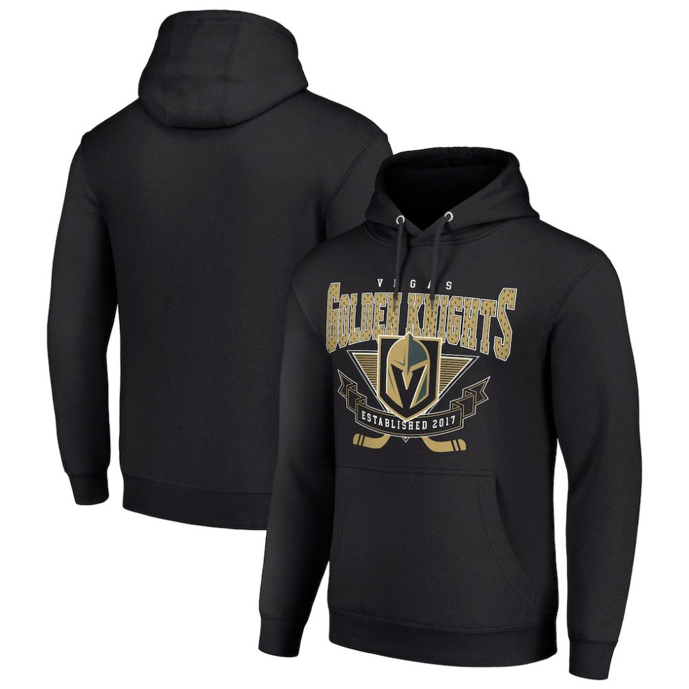 Vegas Golden Knights Starter Team Logo Graphic Fleece Tri-Blend Pullover Hoodie - Black - NHL 201591949
