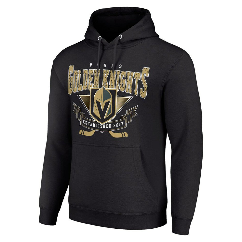 Vegas Golden Knights Starter Team Logo Graphic Fleece Tri-Blend Pullover Hoodie - Black - NHL 201591949