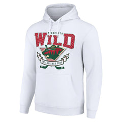 Minnesota Wild Starter Team Logo Graphic Fleece Tri-Blend Pullover Hoodie - White - NHL 201591960