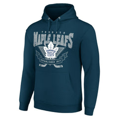 Toronto Maple Leafs Starter Team Logo Graphic Fleece Tri-Blend Pullover Hoodie - Navy - NHL 201591962