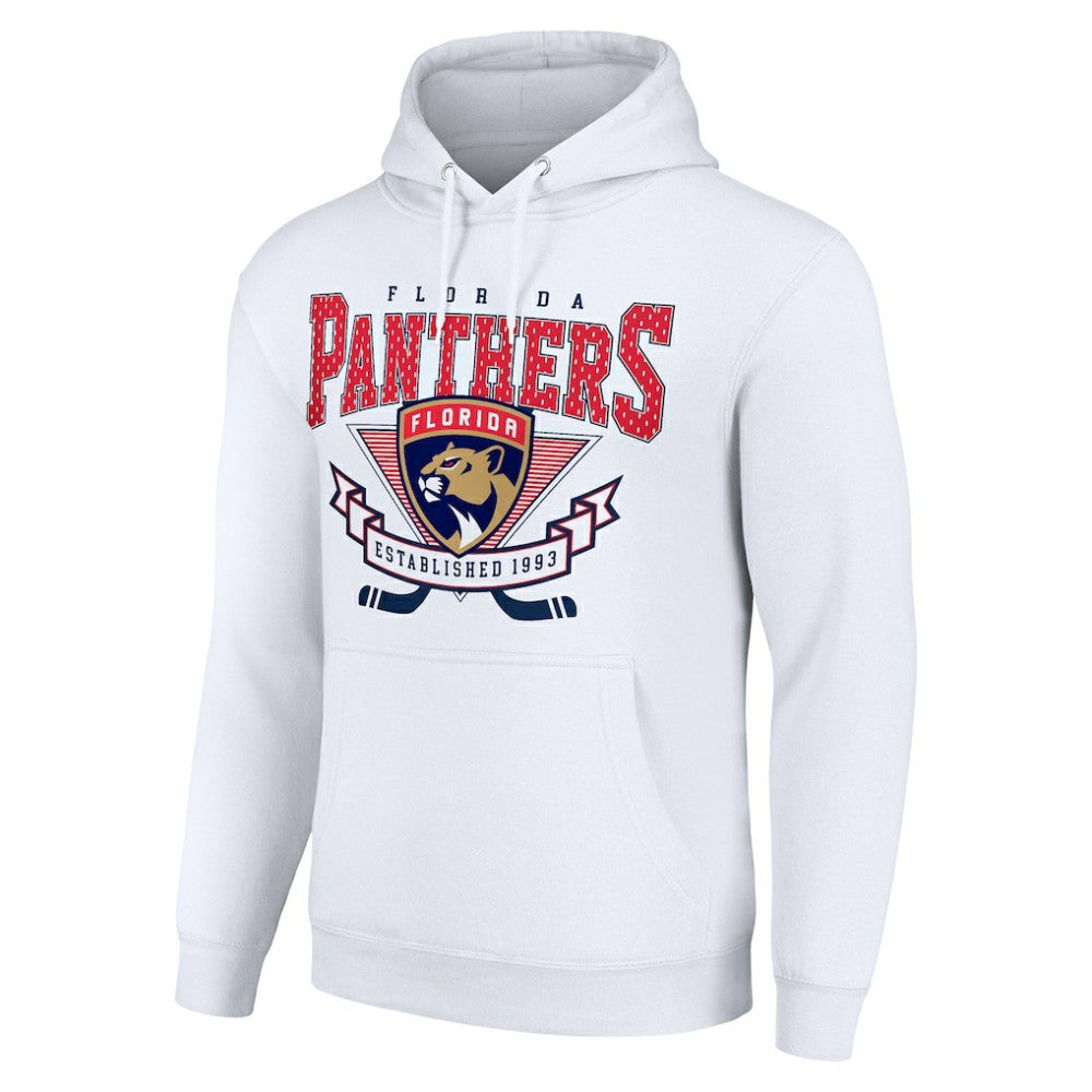 Florida Panthers Starter ‘80s Inspired Team Logo Graphic Pullover Hoodie - White - NHL 201591965