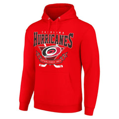 Carolina Hurricanes Starter Team Logo Graphic Fleece Tri-Blend Pullover Hoodie - Red - NHL 201591976