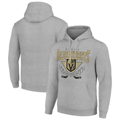 Vegas Golden Knights Starter Team Logo Graphic Fleece Tri-Blend Pullover Hoodie - Heather Gray - NHL 201591995
