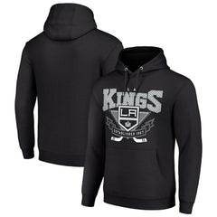 Los Angeles Kings Starter Team Logo Graphic Fleece Tri-Blend Pullover Hoodie - Black - NHL 201592000