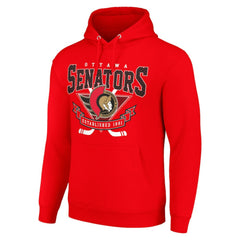Ottawa Senators Starter Team Logo Graphic Fleece Tri-Blend Pullover Hoodie - Red - NHL 201592008