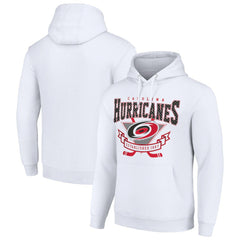 Carolina Hurricanes Starter Team Logo Graphic Fleece Tri-Blend Pullover Hoodie - White - NHL 201592014