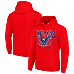 Washington Capitals Starter Team Logo Graphic Fleece Tri-Blend Pullover Hoodie - Red - NHL 201592016
