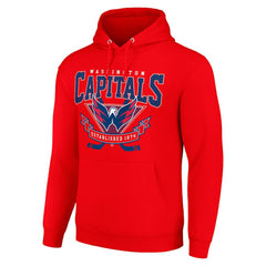 Washington Capitals Starter Team Logo Graphic Fleece Tri-Blend Pullover Hoodie - Red - NHL 201592016