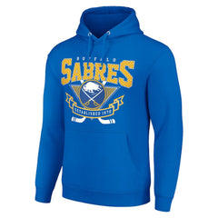 Buffalo Sabres Starter Team Logo Graphic Fleece Tri-Blend Pullover Hoodie - Royal - NHL 201592018