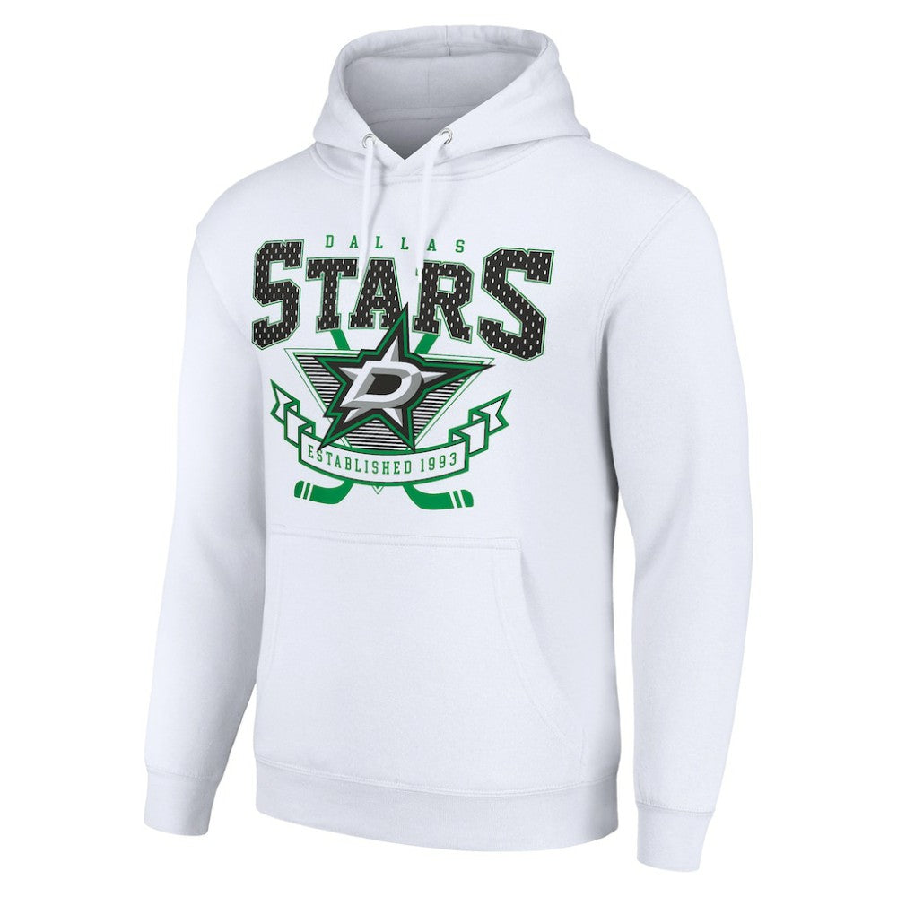 Dallas Stars Starter Team Logo Graphic Fleece Tri-Blend Pullover Hoodie - White - NHL 201592025