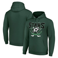 Dallas Stars Starter Team Logo Graphic Fleece Tri-Blend Pullover Hoodie - Olive - NHL 201592029