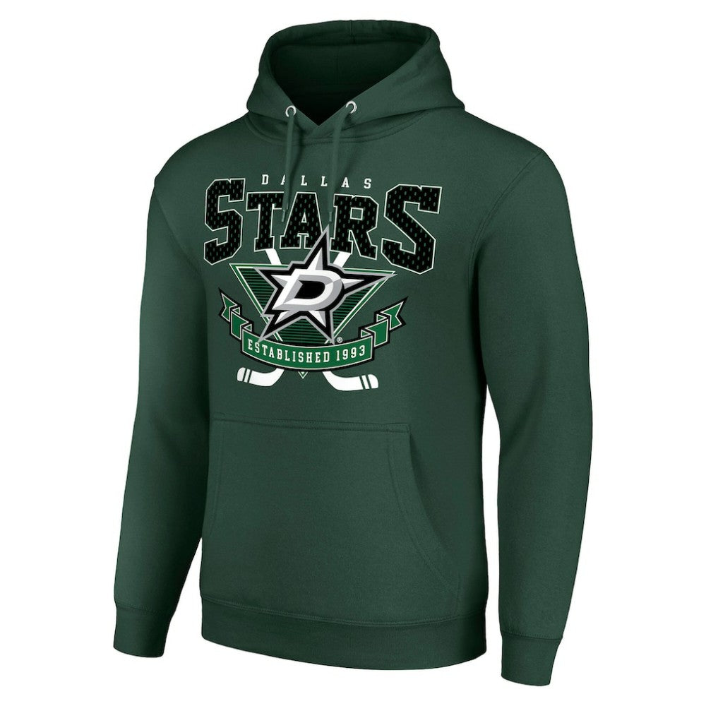 Dallas Stars Starter Team Logo Graphic Fleece Tri-Blend Pullover Hoodie - Olive - NHL 201592029