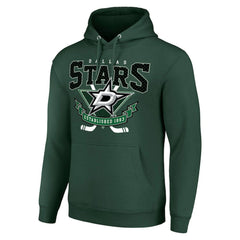 Dallas Stars Starter Team Logo Graphic Fleece Tri-Blend Pullover Hoodie - Olive - NHL 201592029