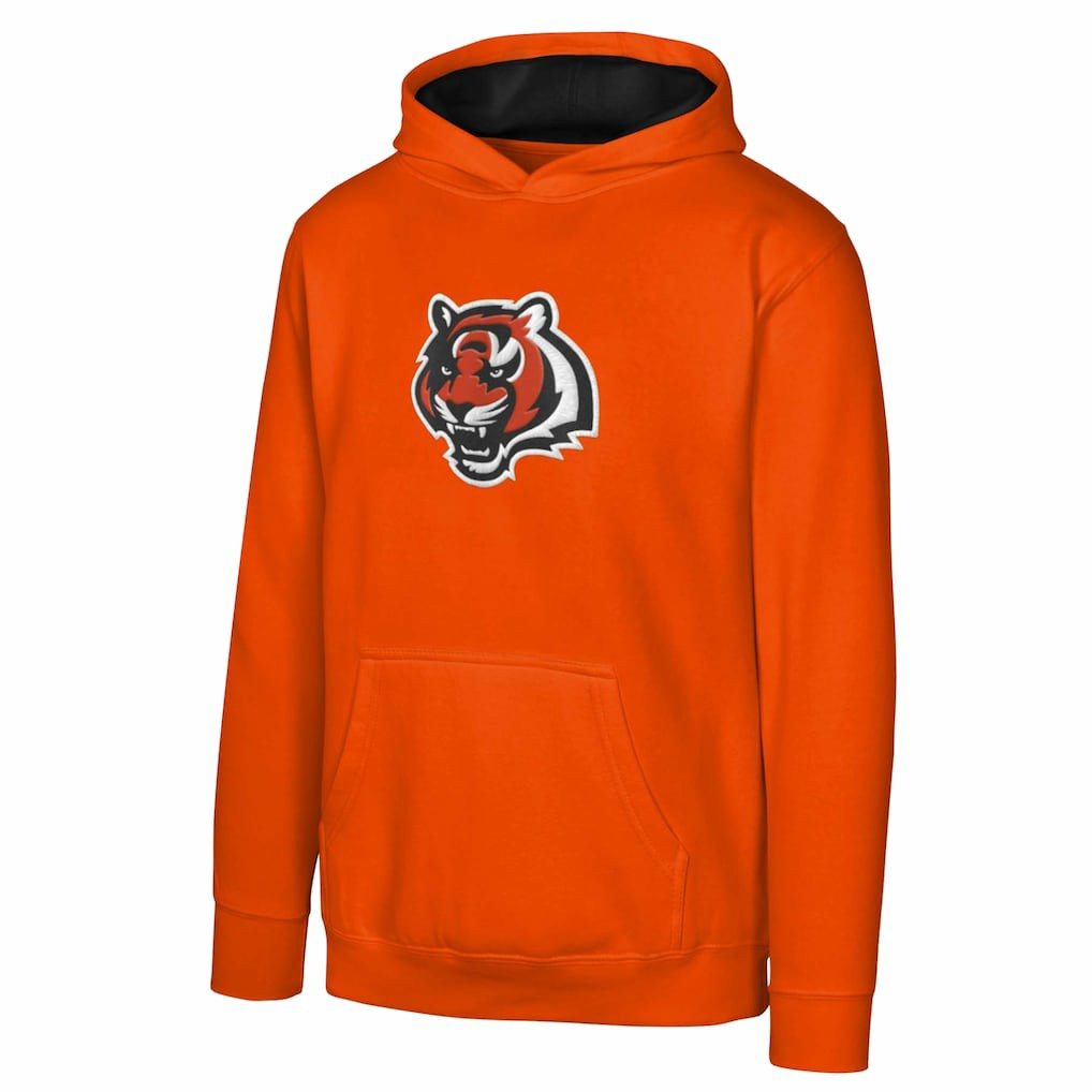 Cincinnati Bengals Youth Prime Pullover Hoodie Orange