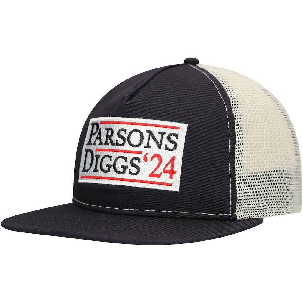 Dallas Cowboys New Era Election Trucker Golfer Snapback Hat Navy/Natural