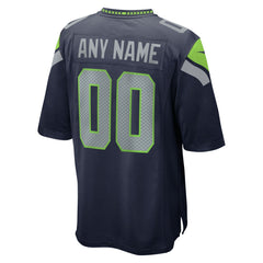 Nike Seattle Seahawks Custom Game Jersey College Navy
