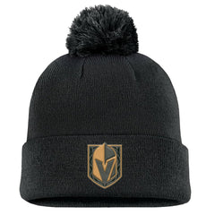 Vegas Golden Knights Fanatics Military Appreciation Cuffed Knit Hat with Pom - Black - NHL 201598366