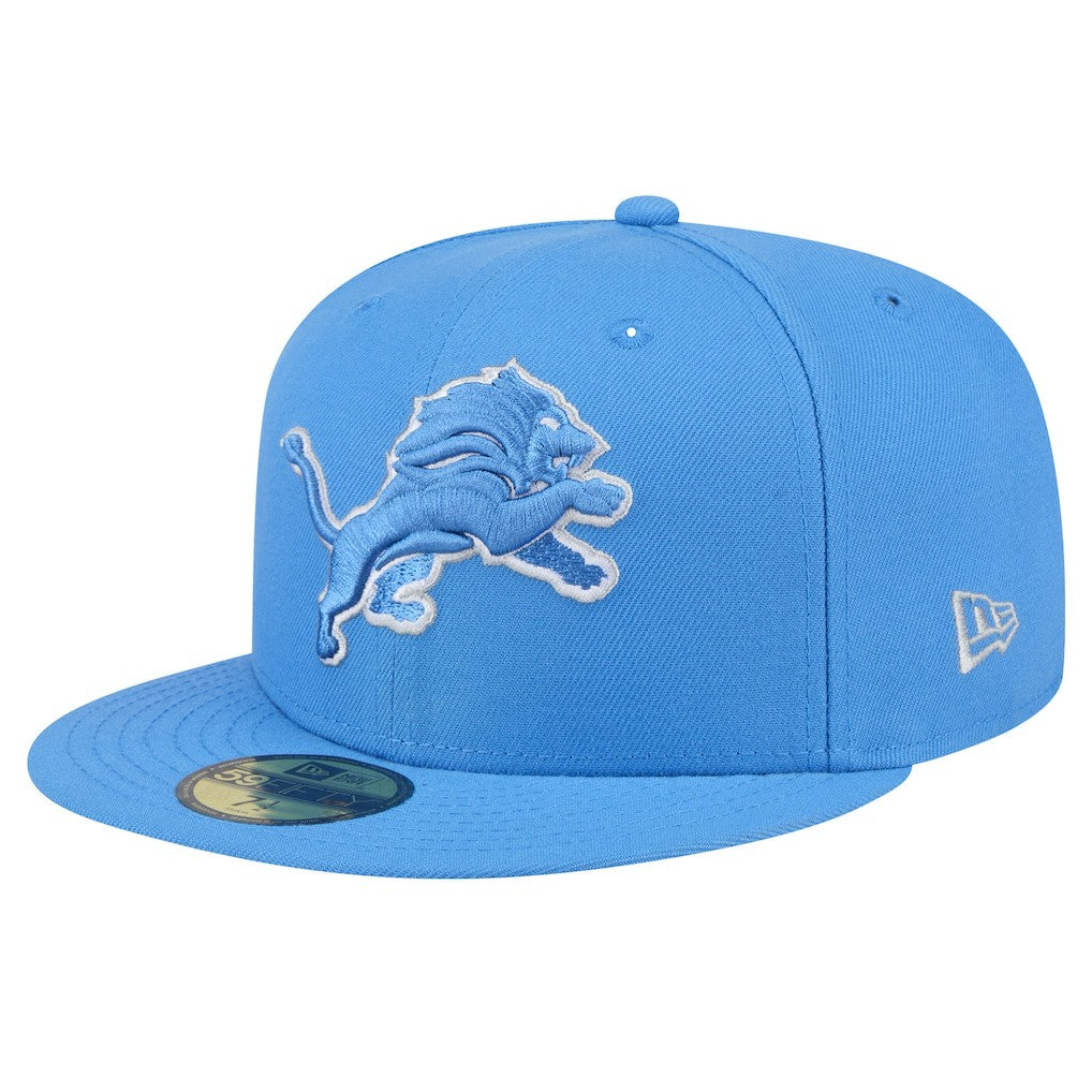 Detroit Lions New Era Omaha 59FIFTY Fitted Hat Blue