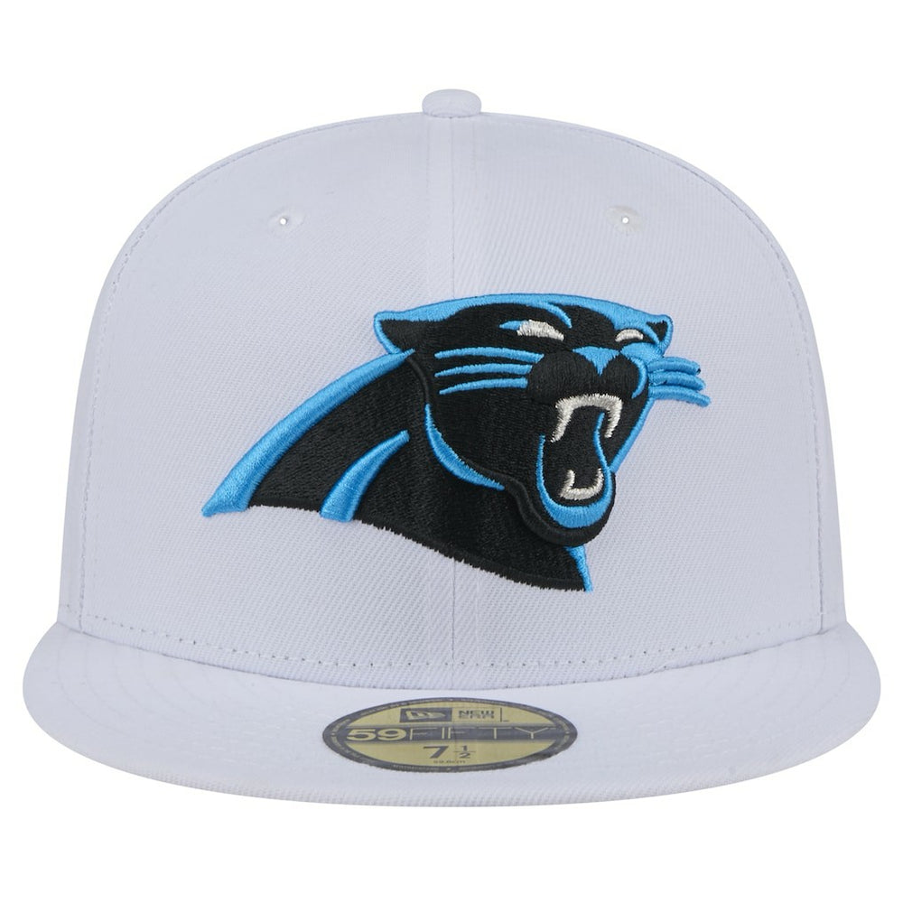 Carolina Panthers New Era Omaha 59FIFTY Fitted Hat White