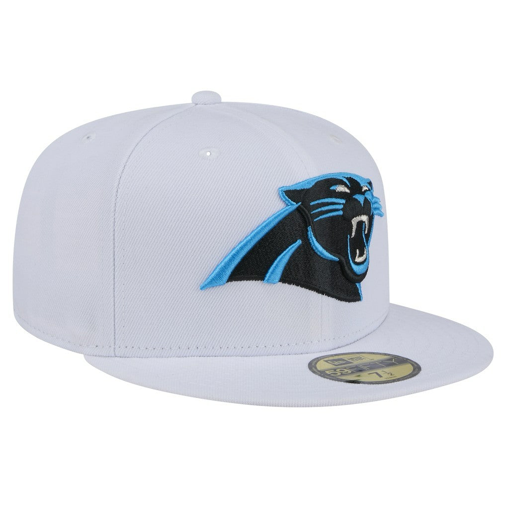 Carolina Panthers New Era Omaha 59FIFTY Fitted Hat White