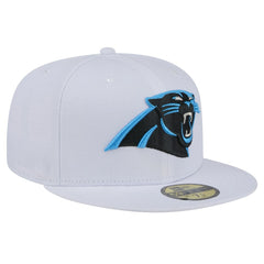 Carolina Panthers New Era Omaha 59FIFTY Fitted Hat White
