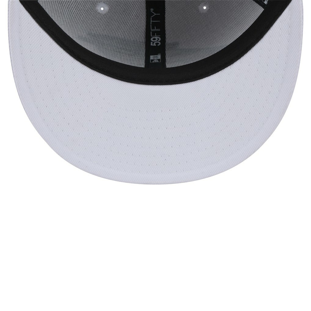 Carolina Panthers New Era Omaha 59FIFTY Fitted Hat White
