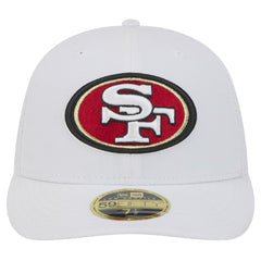 San Francisco 49ers New Era Omaha Low Profile 59FIFTY Fitted Hat White