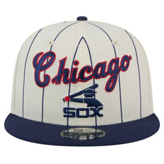 Chicago White Sox New Era Jersey Pinstripe 9FIFTY Snapback Hat - Cream - New Era Online