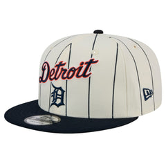 Detroit Tigers New Era Jersey Pinstripe 9FIFTY Snapback Hat - White - New Era Online